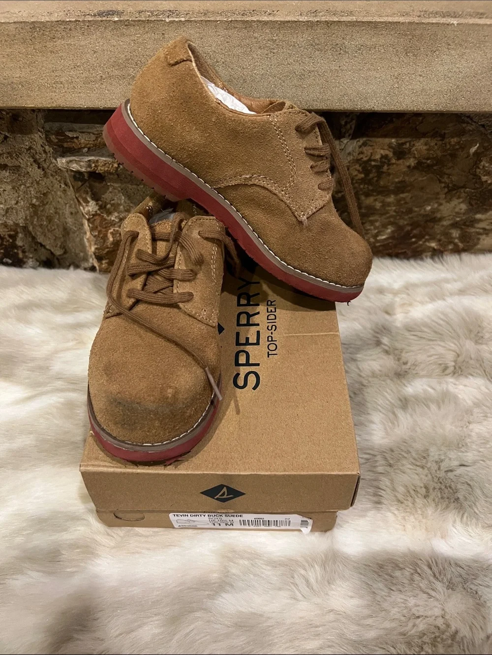 Sperry suede upper